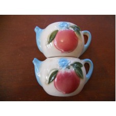 ** Pair Nice Vintage Tea Pitcher Tea Pot Glazed Wall Pockets Pottery **   181262780304